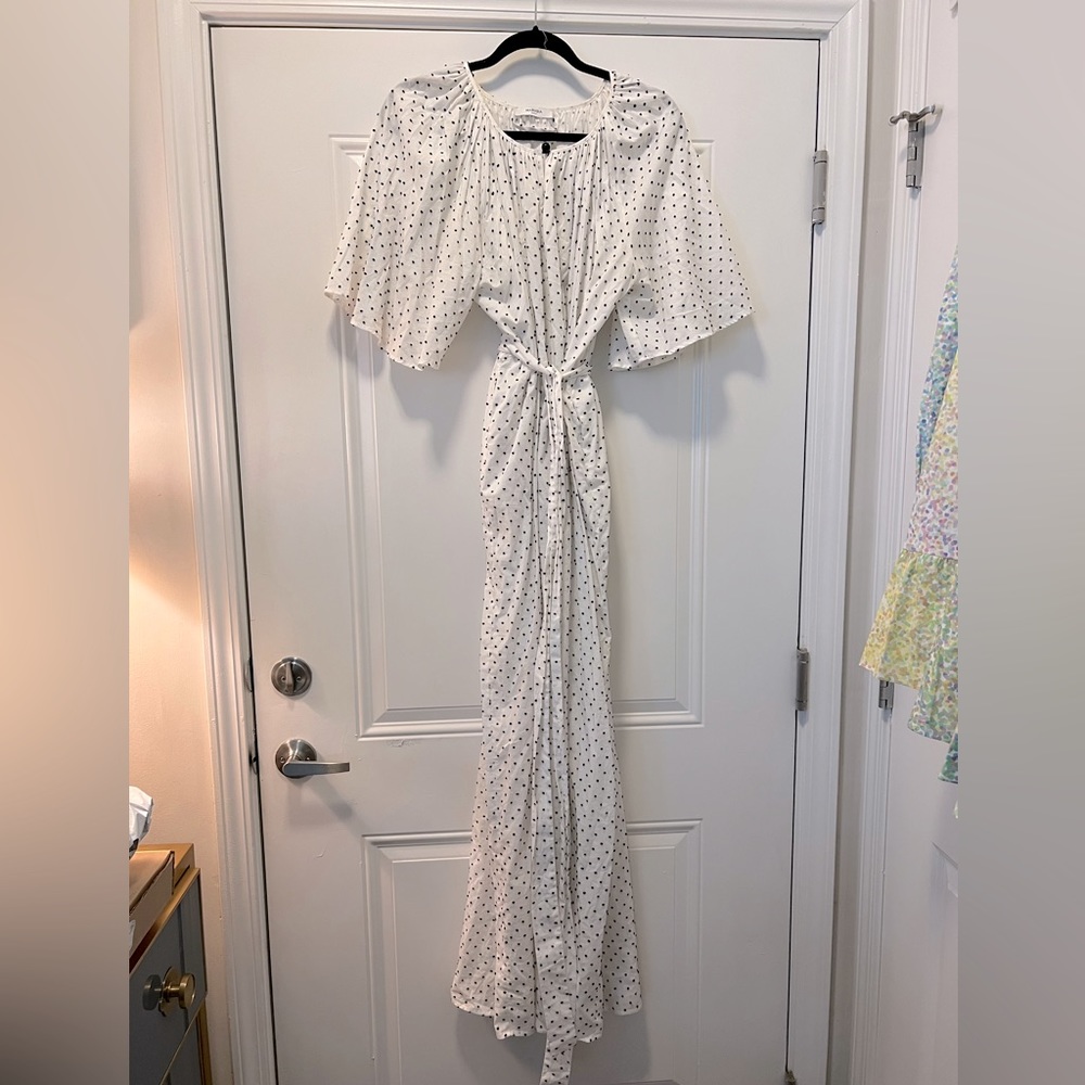 Marysia Resort Polka Dot Maxi Dress Size L